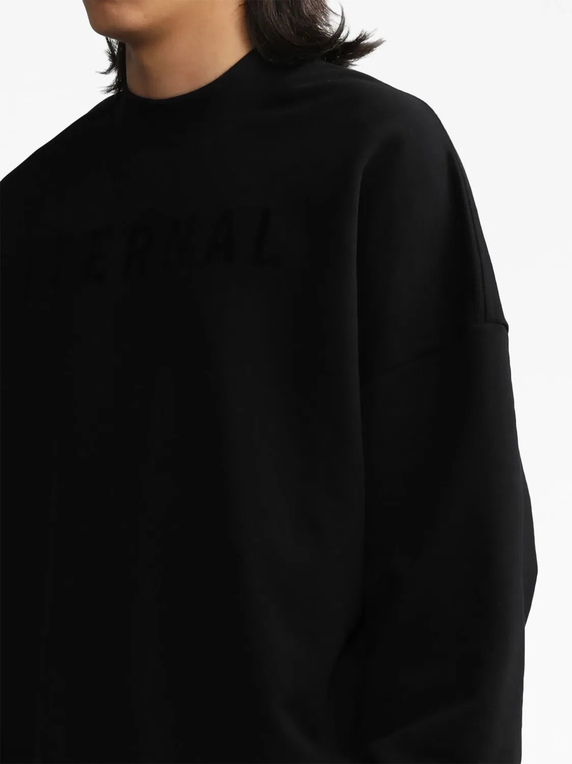 Fear Of God Свитшот из хлопка, черный — фото 3