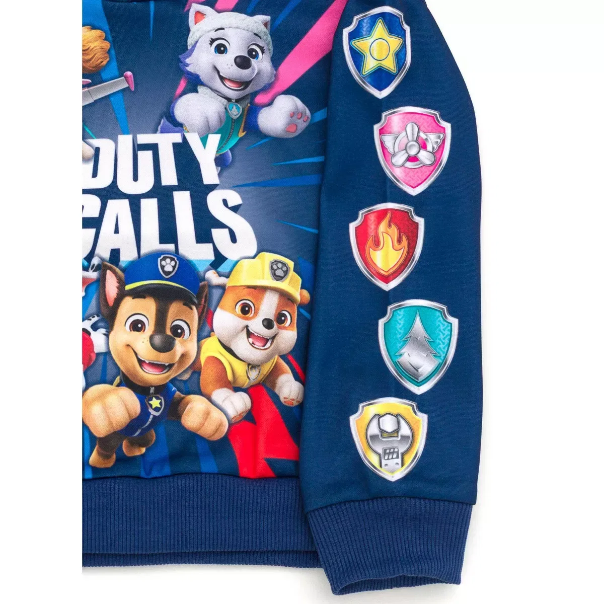 Детский худи с принтом PAW Patrol Fleece Cosplay Pullover Hoodie PAW Patrol, Navy — фото 4