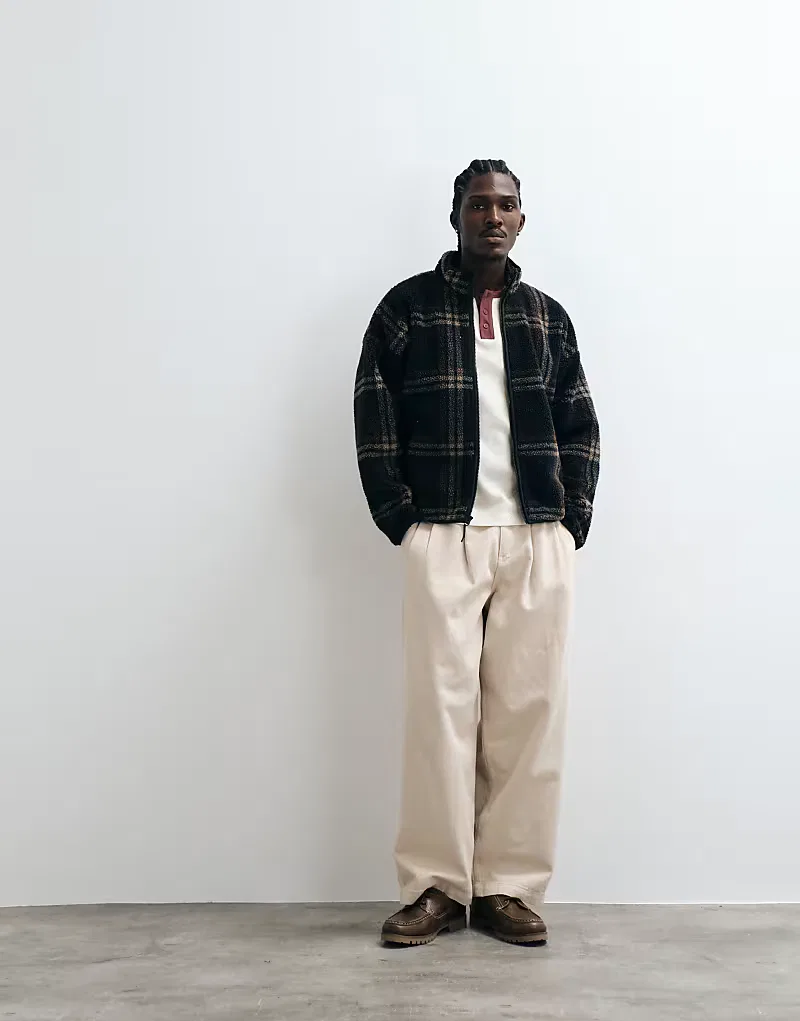 Куртка Levi's Nolan Sherpa в клетку — фото 3
