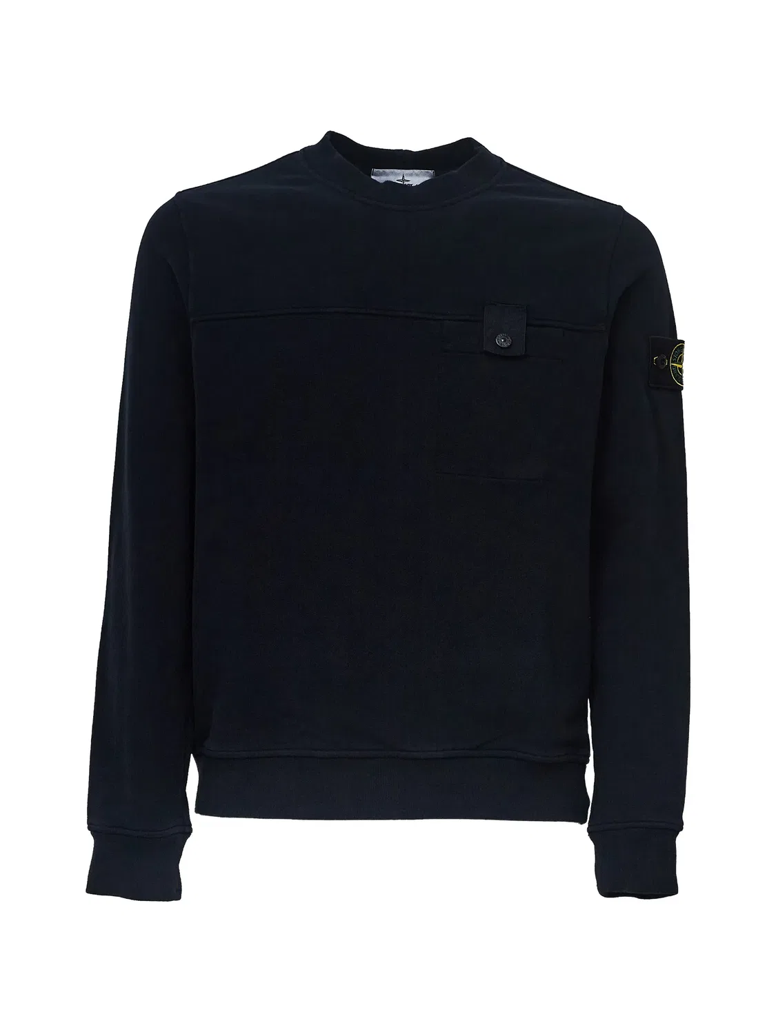 Stone Island Свитшот с нагрудным карманом и логотипом, синий