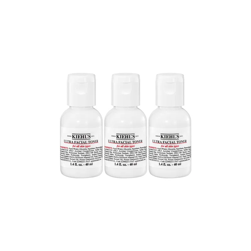 Женский набор средств для ухода с тонером Kiehl's, 40 мл x 4, Blue Astringent Herbal Lotion — фото 2