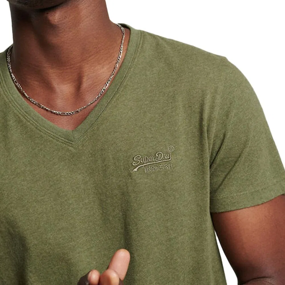 Мужская хлопковая футболка Superdry Vintage, Khaki — фото 2