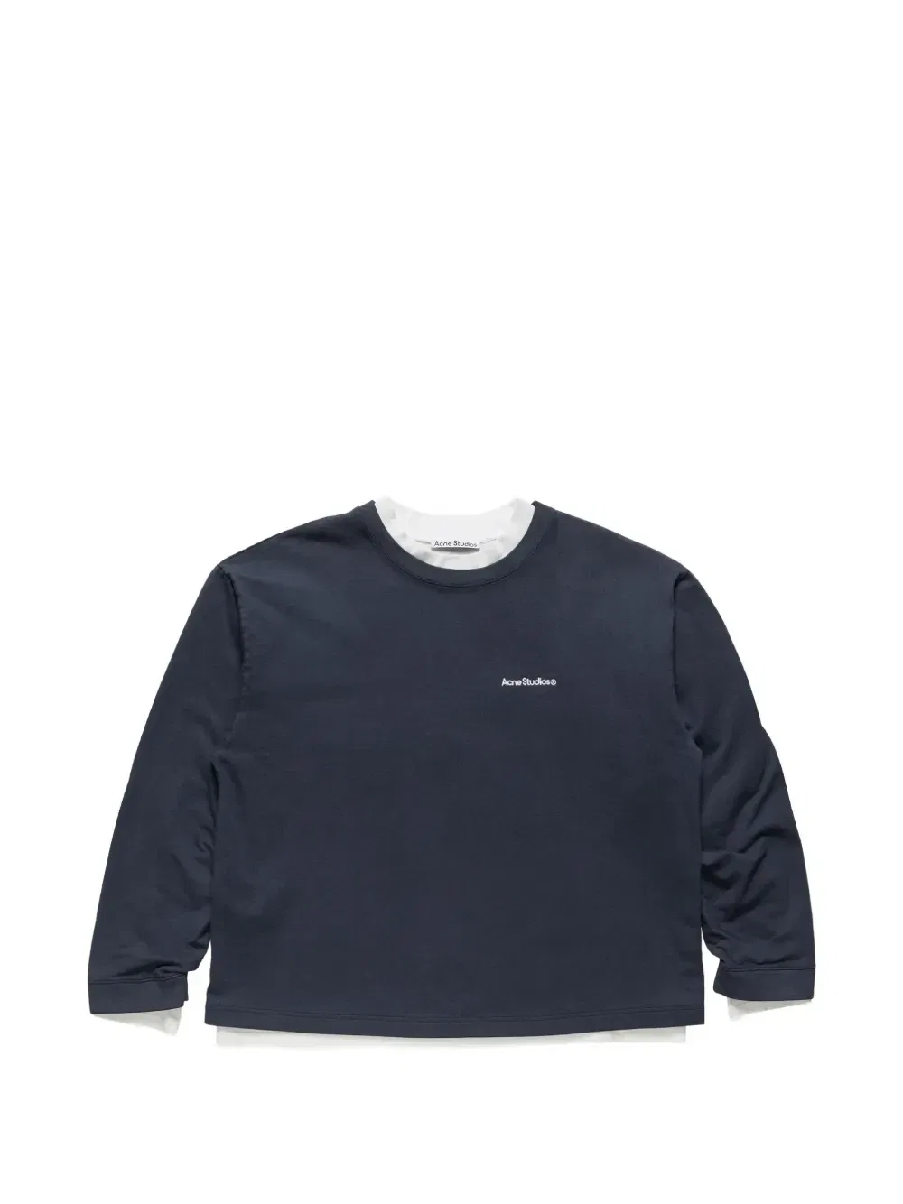 Многослойная толстовка с логотипом Acne Studios, синий