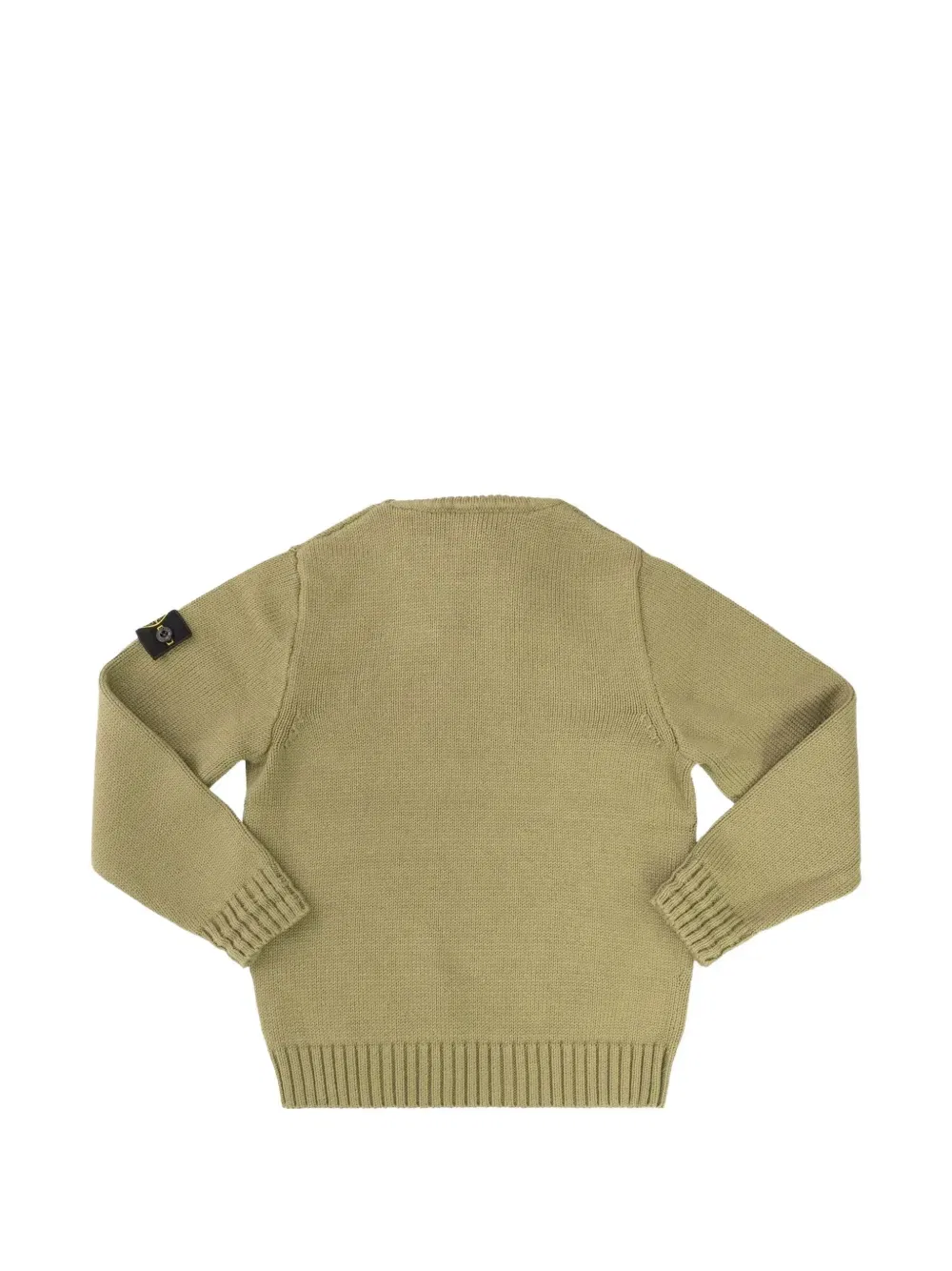 Свитер с высоким воротником с компасом Stone Island Junior, зеленый — фото 2