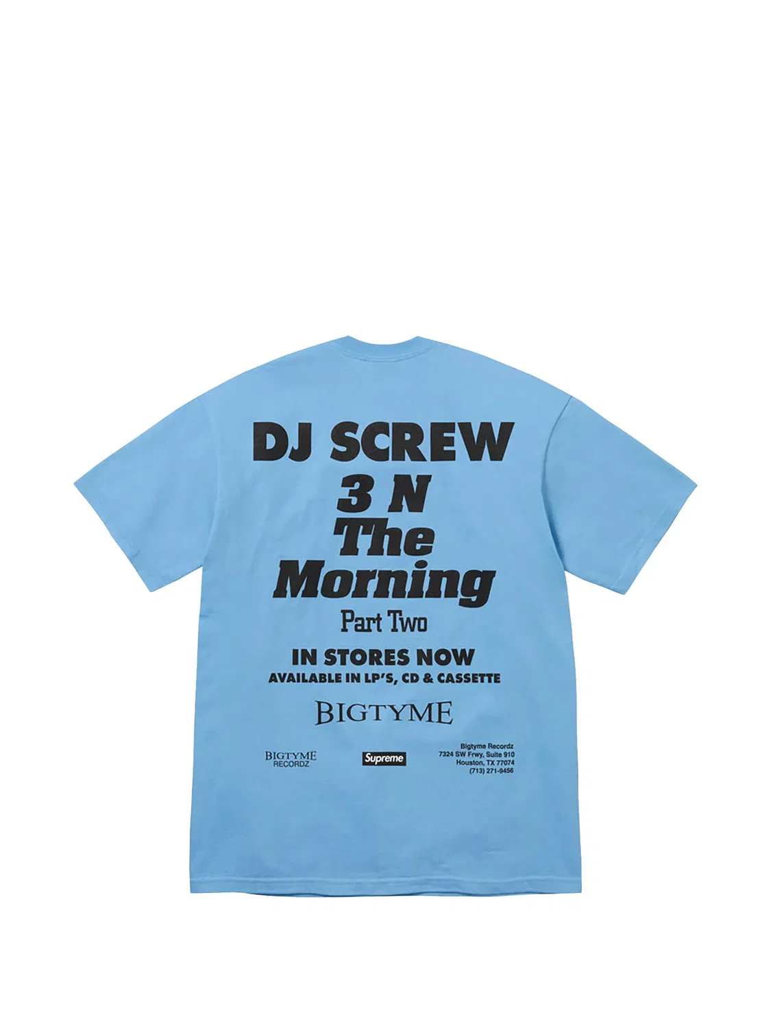 Футболка SUC с принтом из коллаборации с DJ Screw Supreme, синий — фото 2