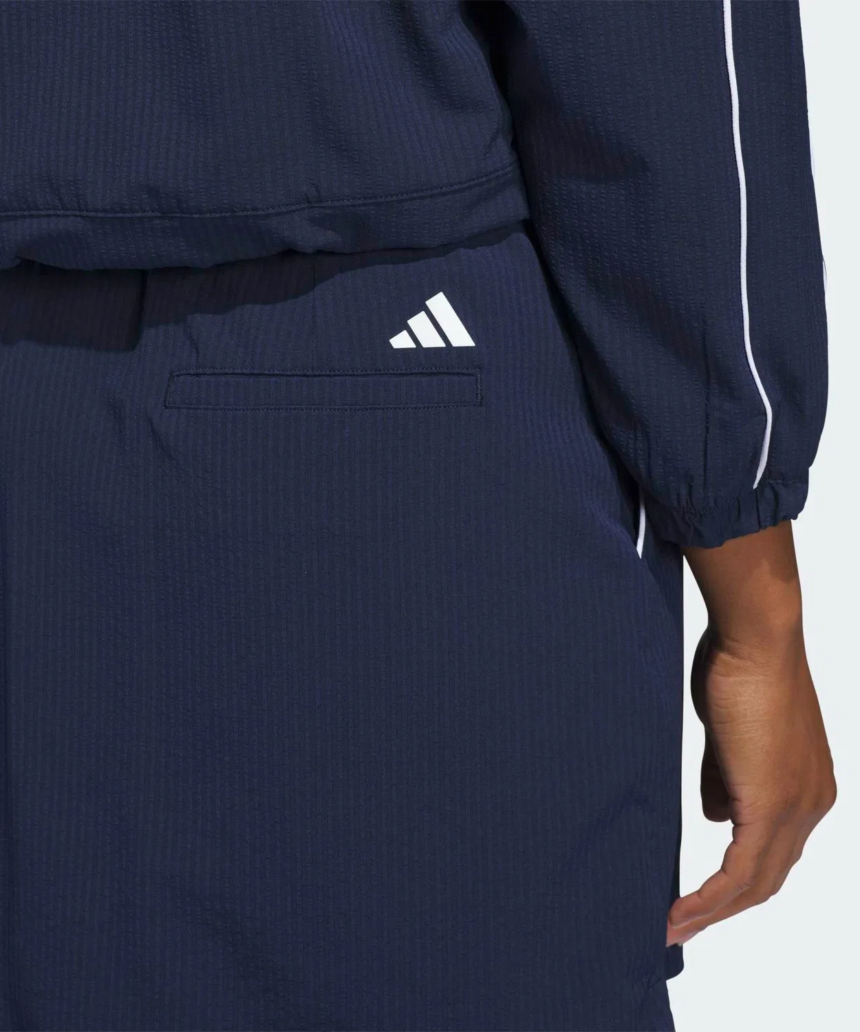 Женская юбка-шорты для гольфа с принтом Ultimate365 Seersucker Adidas, Blue — фото 3