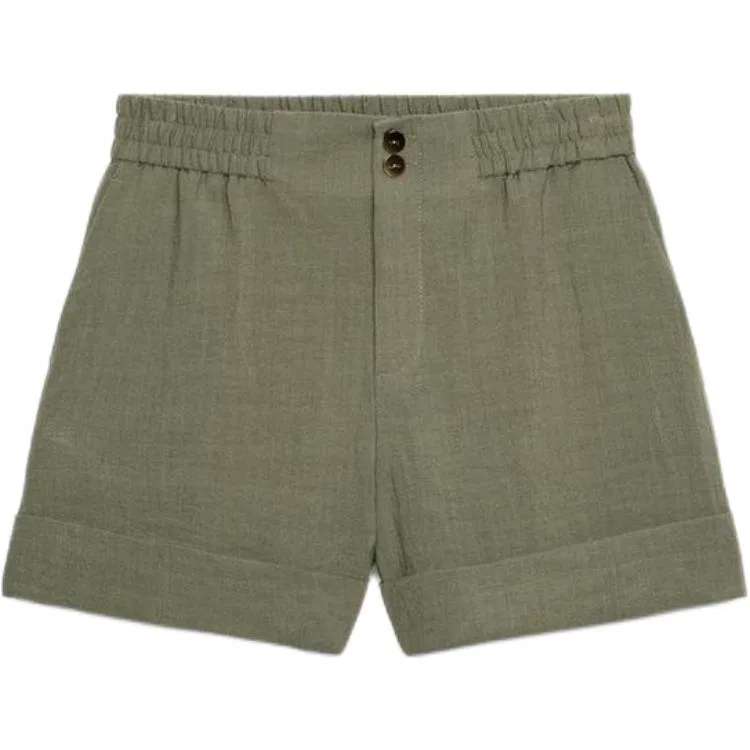 Женские шорты повседневные Medium Khaki ZARA, Medium Khaki