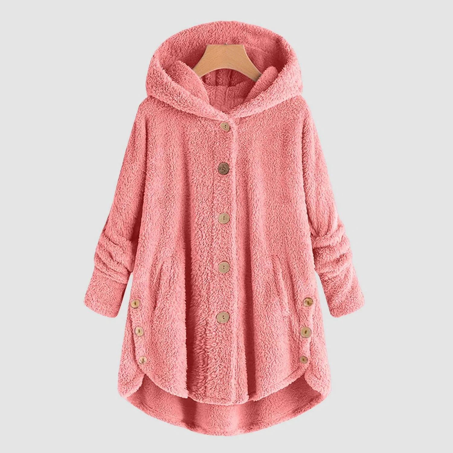 Женская куртка с капюшоном Oversized Winter Long Sleeve, 28 — фото 2