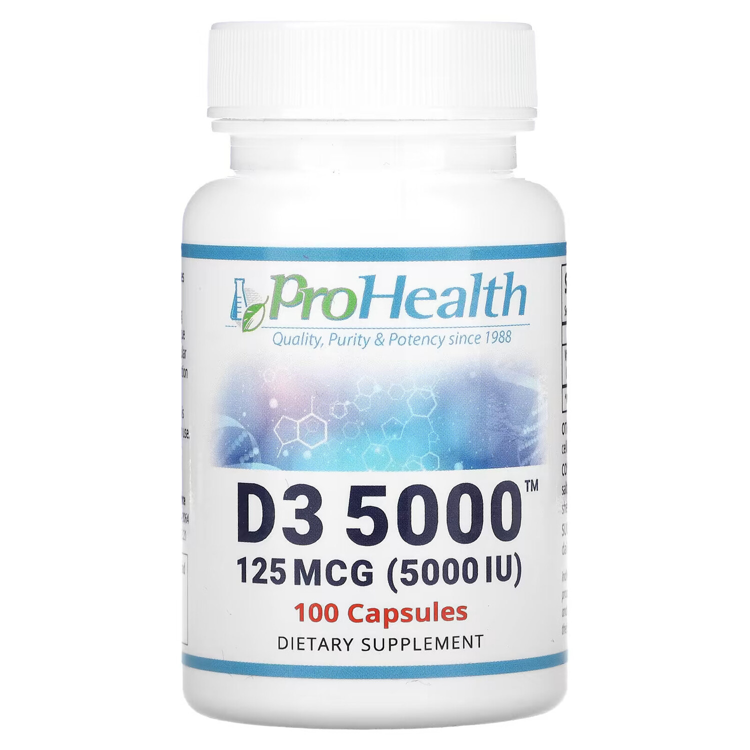 

ProHealth Longevity, D3 5000, 125 мкг (5000 МЕ), 100 капсул