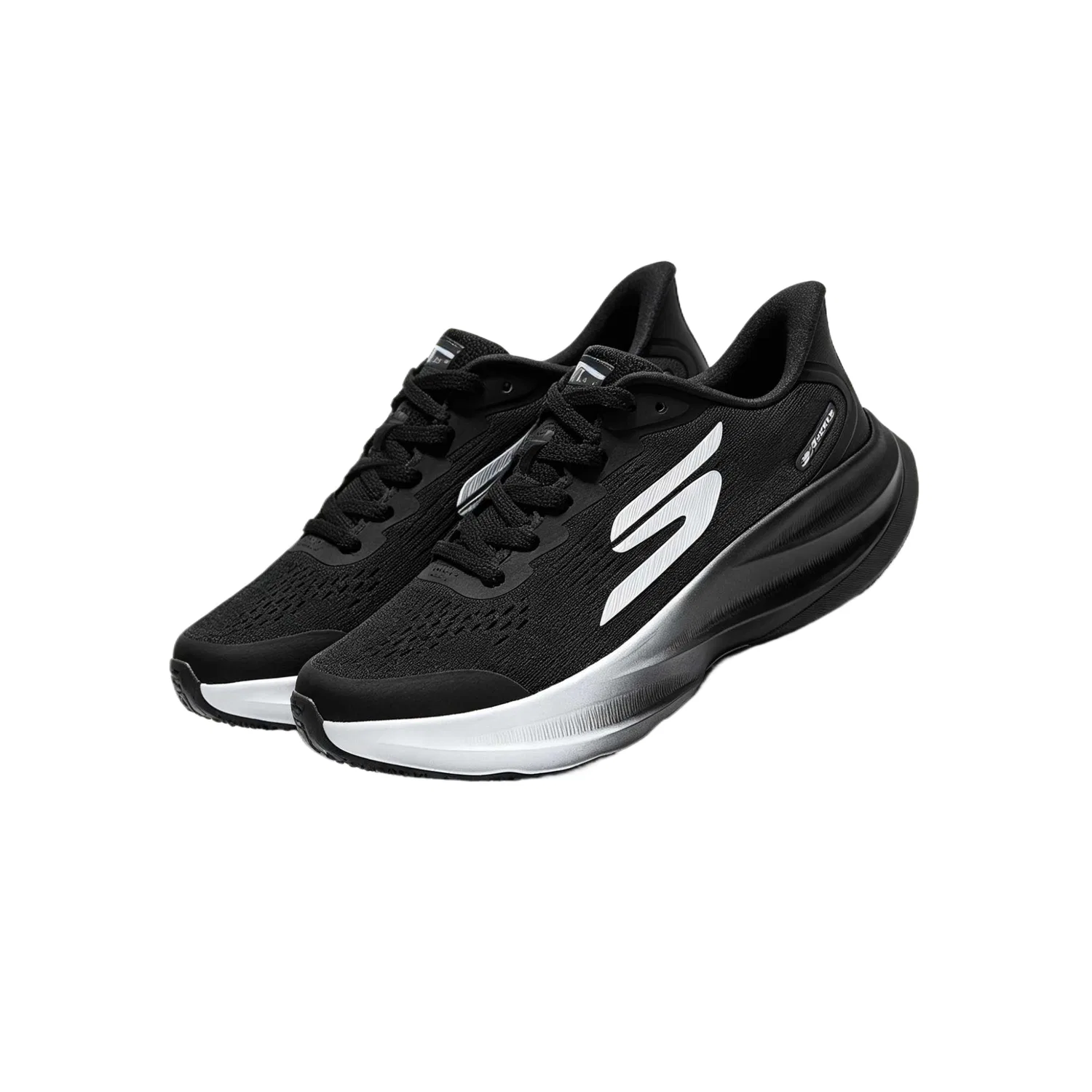 Детские кроссовки с сетчатым верхом Skechers, Black-BK W — фото 3