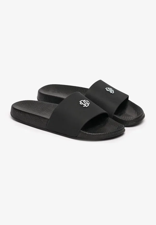 Сланцы Superdry sd&co. pool sliders, черно-белые — фото 3