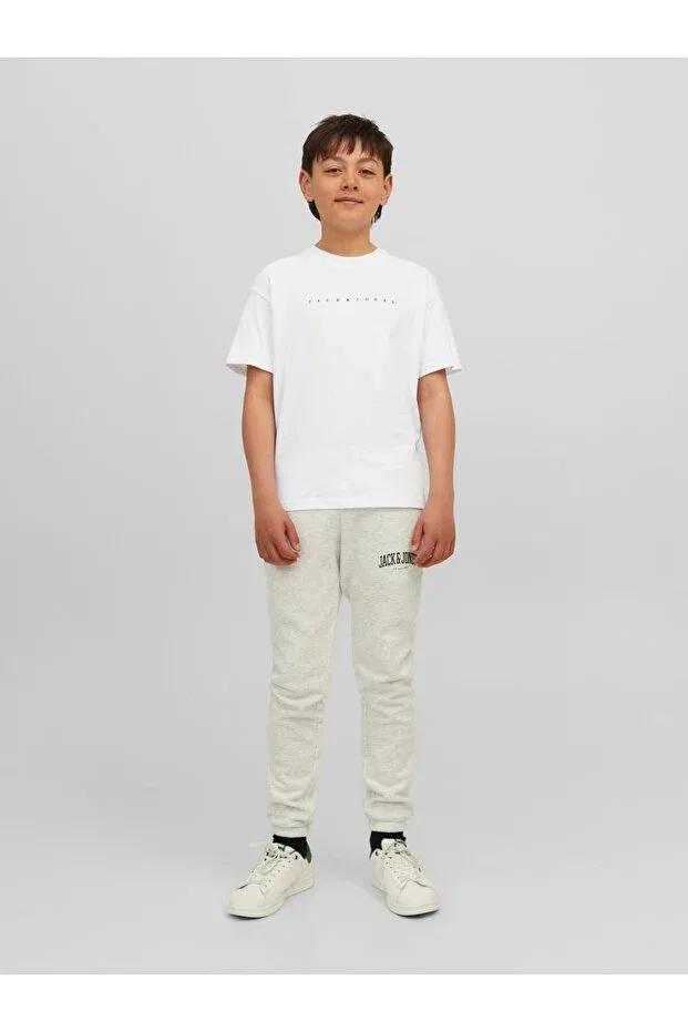 Детская футболка для девочек с принтом star Jack & Jones, White — фото 2