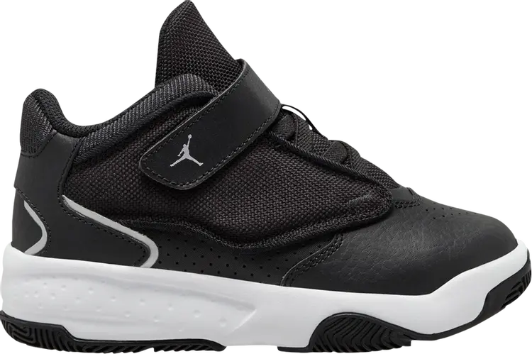 

Кроссовки Jordan Max Aura 4 PS Black Metallic Silver, черный, Черный;серый, Кроссовки Jordan Max Aura 4 PS Black Metallic Silver, черный