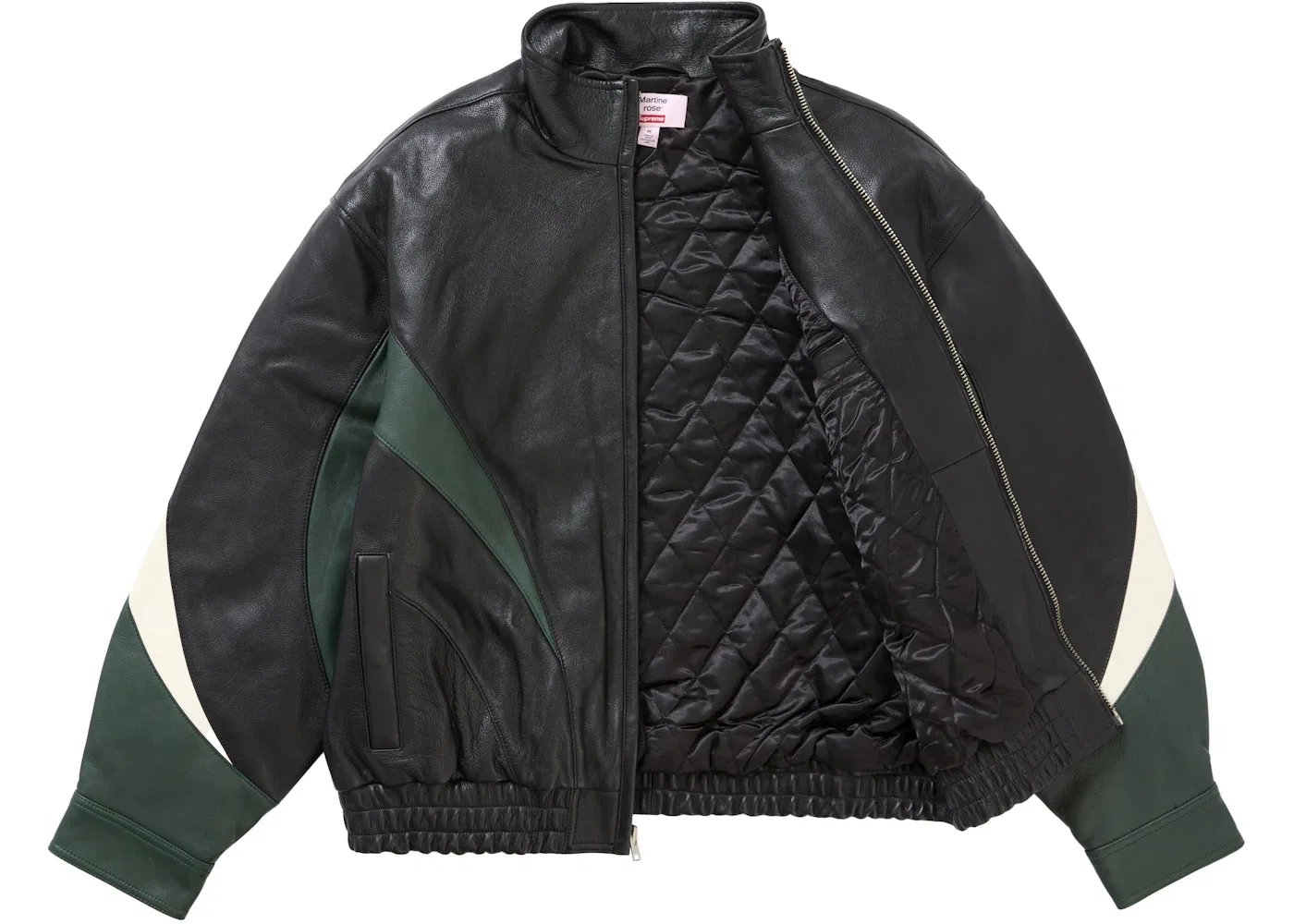 Мужская кожаная куртка от Supreme x Martine Rose, Black — фото 2