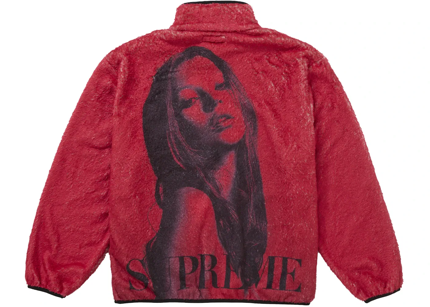 Мужская куртка из флиса с принтом Supreme Kate Moss, Red
