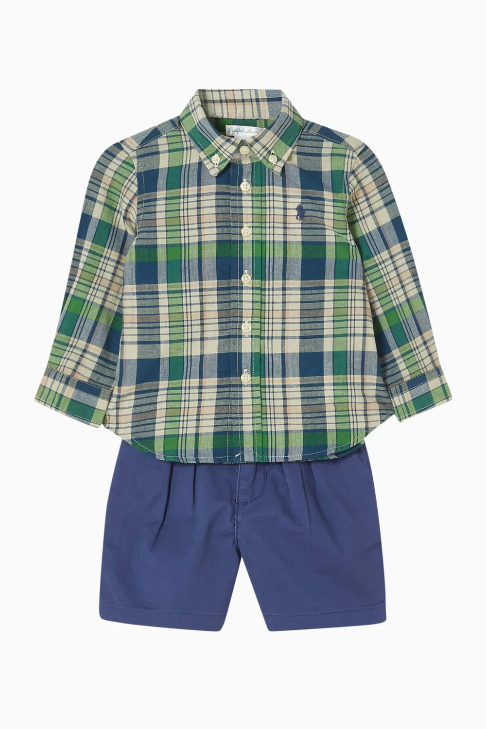 Комплект рубашки и шорт в клетку Polo Ralph Lauren