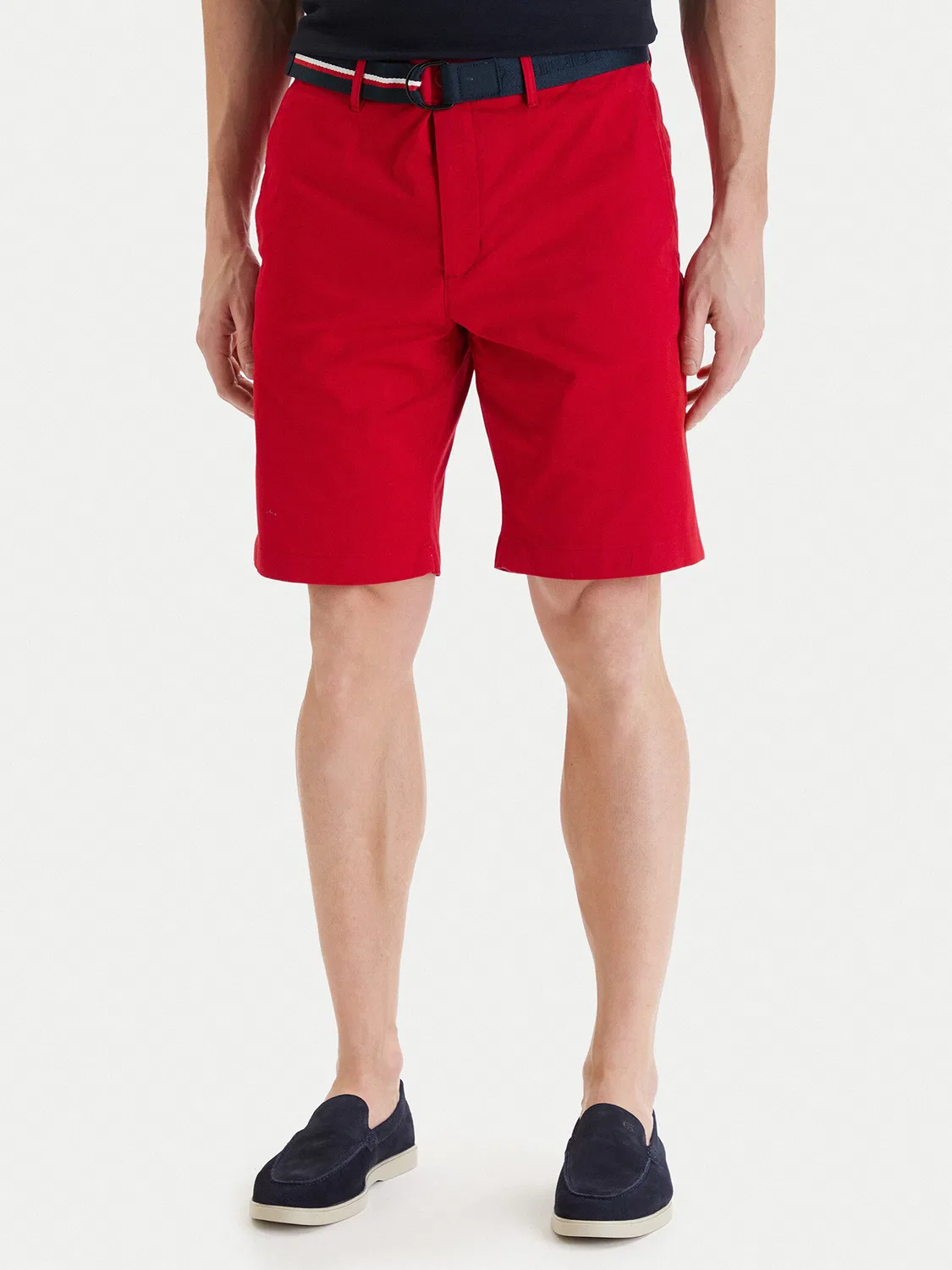 Мужской комплект из шорт приталенного кроя и пояса Denton Tommy Hilfiger, красный