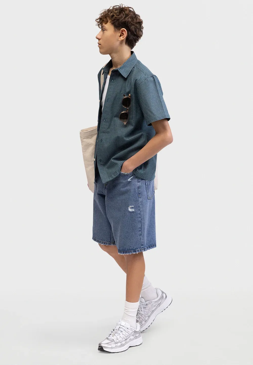 Tekingston - джинсовые шорты Redefined Rebel, Light Blue — фото 2