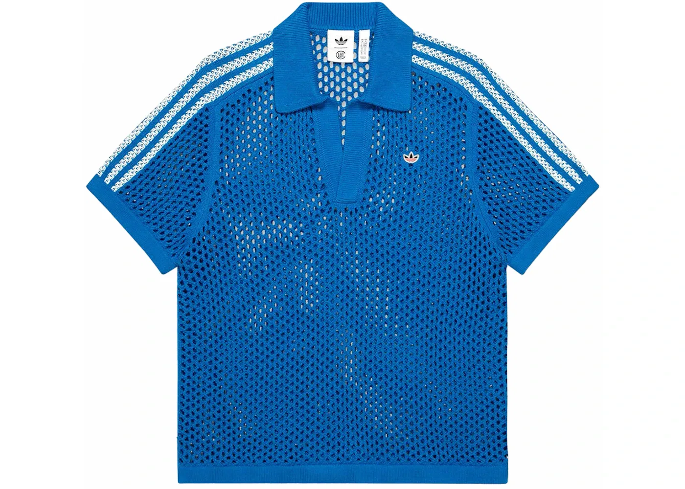 Детское поло Adidas x Edison Chen Crochet Shirt, Blue