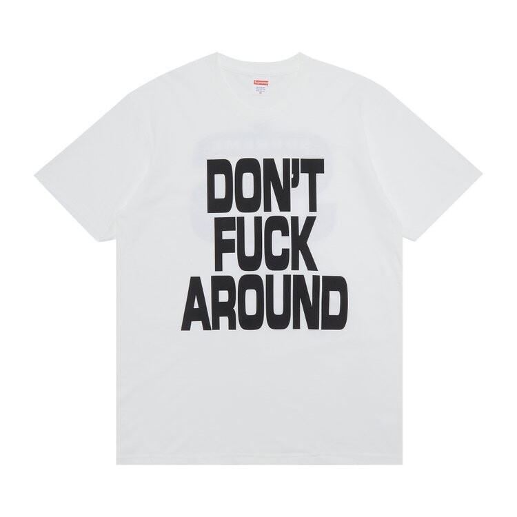 

Футболка Supreme Don't f*ck Around Tee 'White', белый