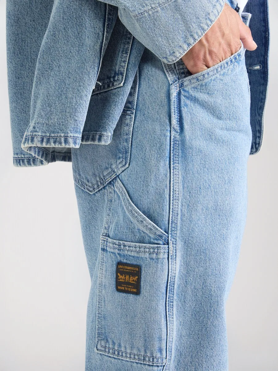 Джинсы LEVI'S свободного кроя '568 Loose Strt Carpenter' цвета индиго — фото 3
