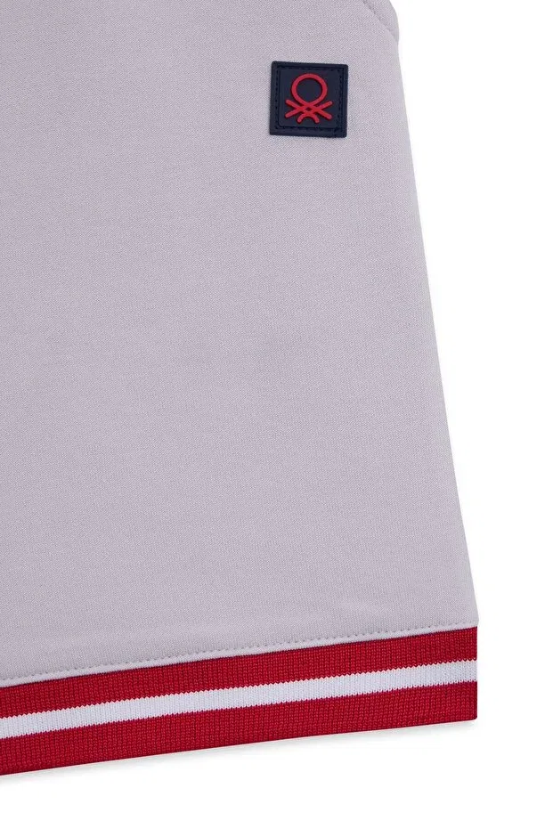 Детские шорты для мальчиков однотонные Benetton, Gray — фото 3