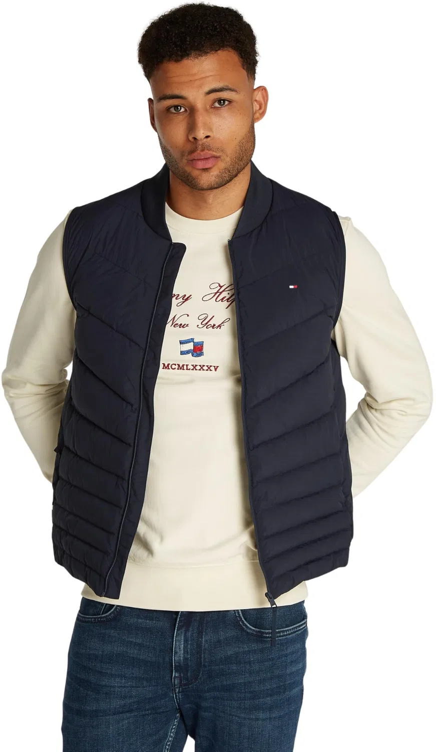 Мужской стеганый жилет с принтом Tommy Hilfiger, Desert Sky