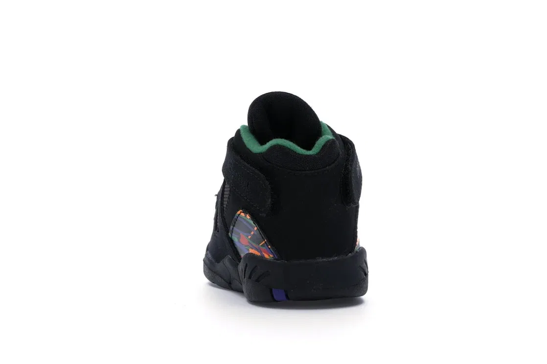 Детские кроссовки Lifestyle Jordan 8 Retro Tinker Air Raid Jordan, Black/Light Concord-Aloe Verde — фото 4