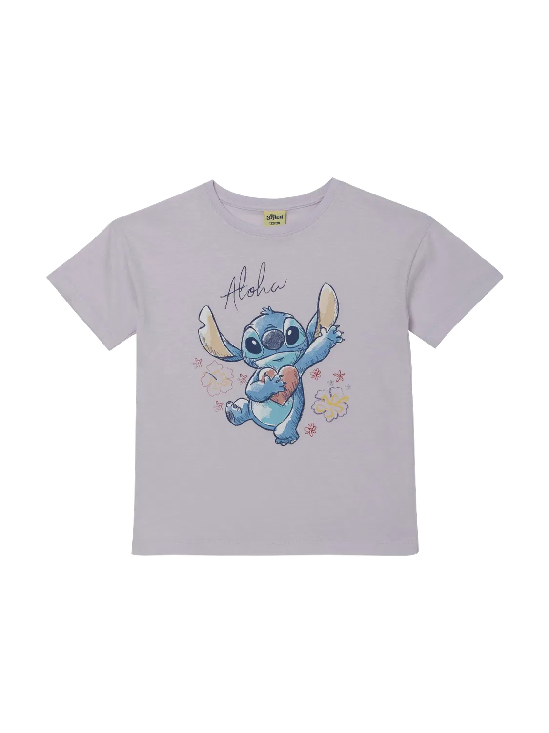 Детская футболка с принтом Stitch , фиолетовый