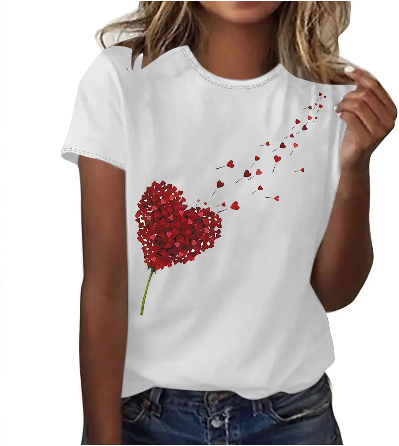 Женская футболка свободного кроя Basic Tshirt Women, White — фото 2