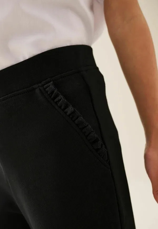 Брюки из хлопка с эластаном Trousers Next, черный — фото 2