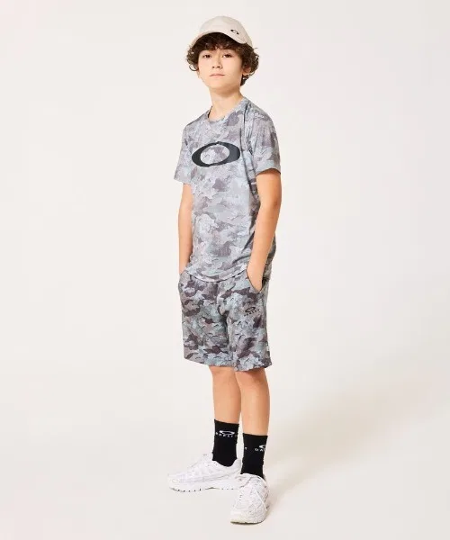 Детские шорты из трикотажа с принтом Oakley YTR Graphic Knit Shorts 11.0, Black/Grey — фото 4