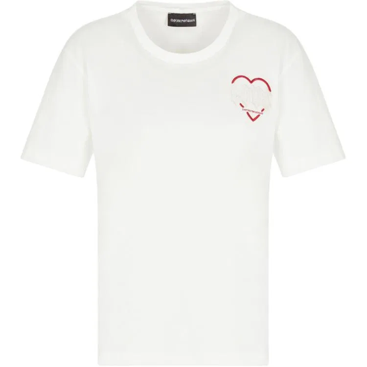 Футболка из коллекции ко Дню святого Валентина, Emporio Armani, Warm White