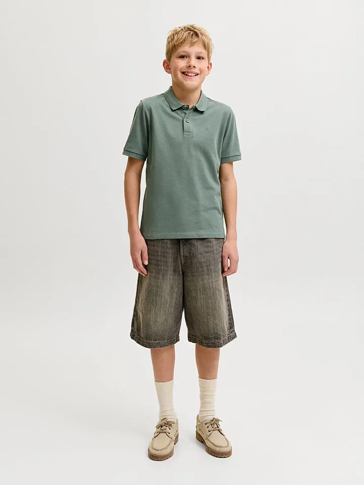 Поло с коротким рукавом Laweston Jack & Jones Junior, зеленый