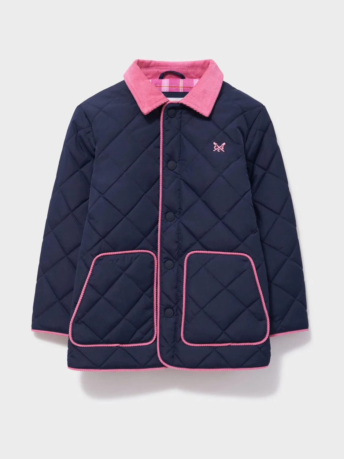 Куртка Diamond-Quilt Crew Clothing, синяя