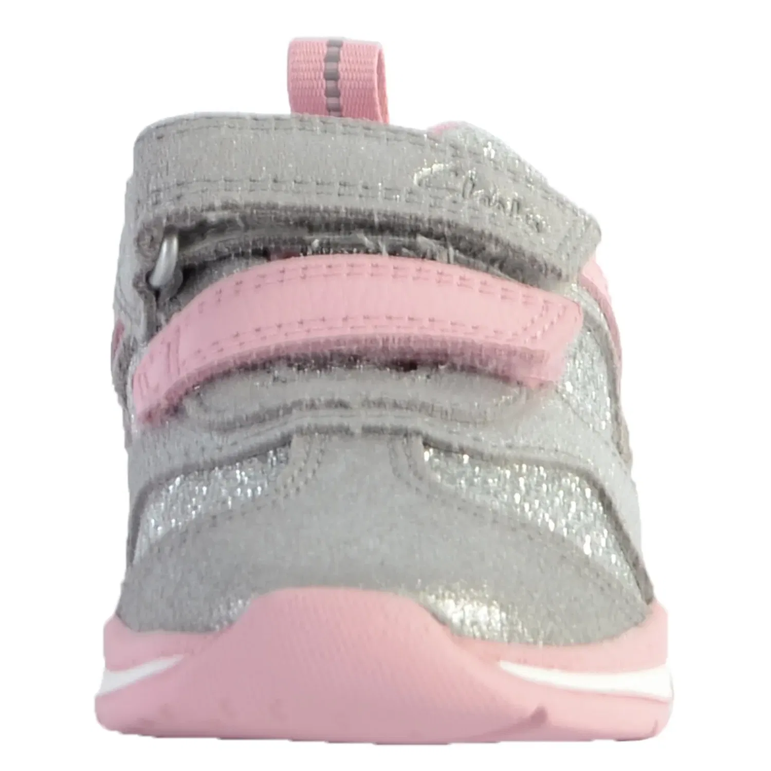 Кроссовки низкие детские из кожи Ferris Run Clarks, серый — фото 3