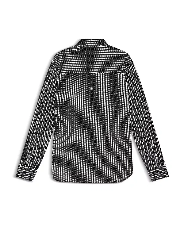 Мужская рубашка с принтом Regular Fit Micro-Geo Shirt Emporio Armani, Fancy Green — фото 2