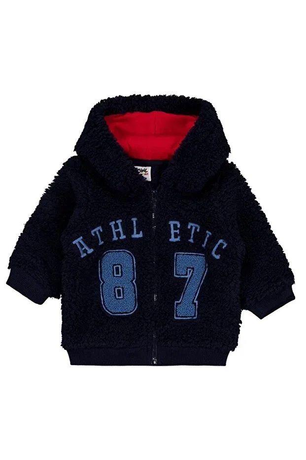 Детский кардиган с вышивкой Kuzu athletic embroidered Civil Baby, Dark Navy Blue