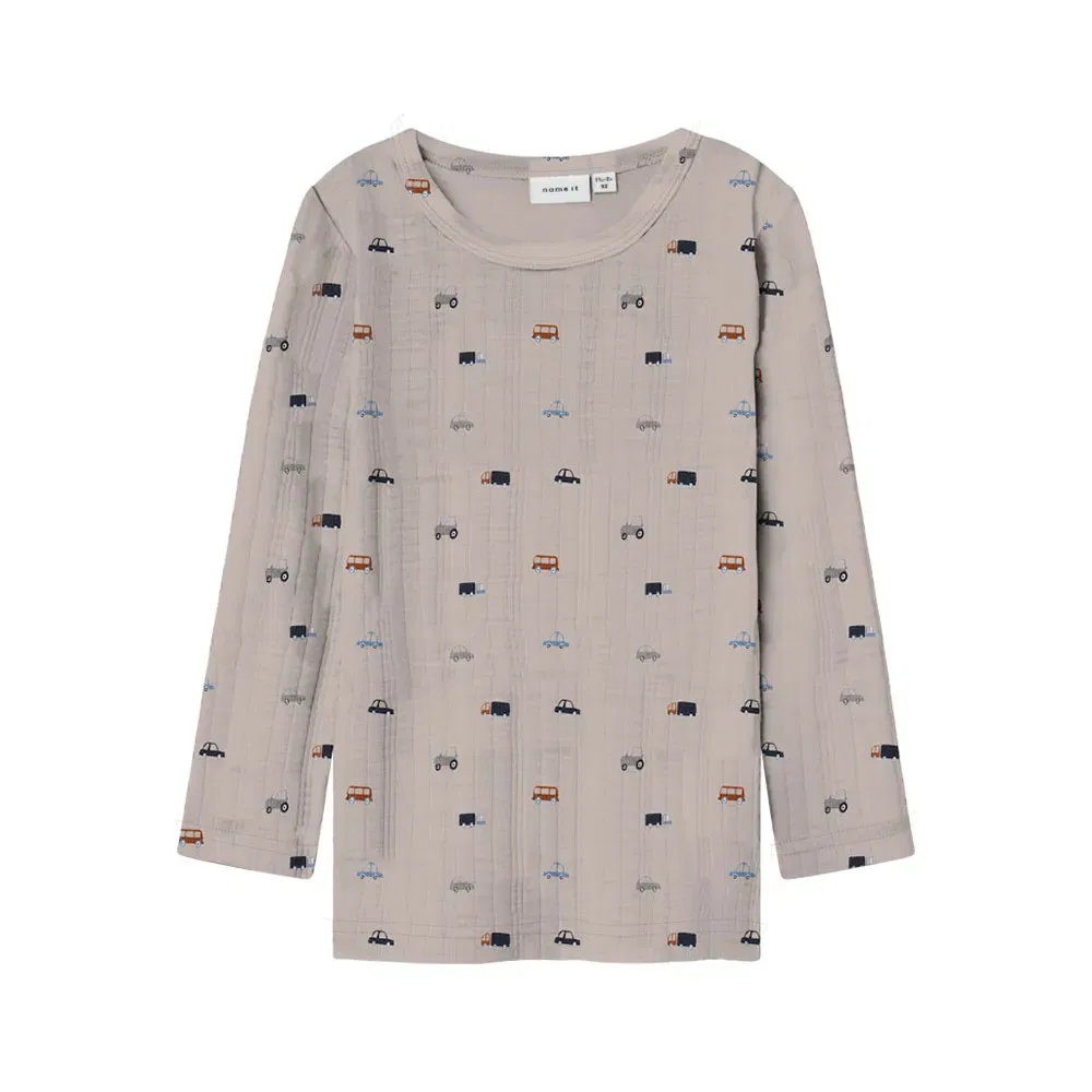 Футболка с длинным рукавом Wang Needle Mini Name It, бежевый