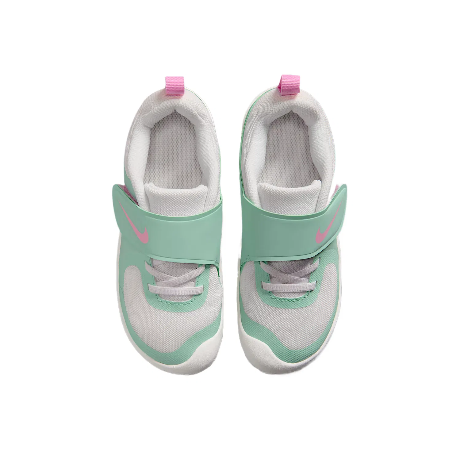 Детские кроссовки с логотипом Swoosh Nike, Sail White/Arctic Green/Mountain White/Rise Pink — фото 4