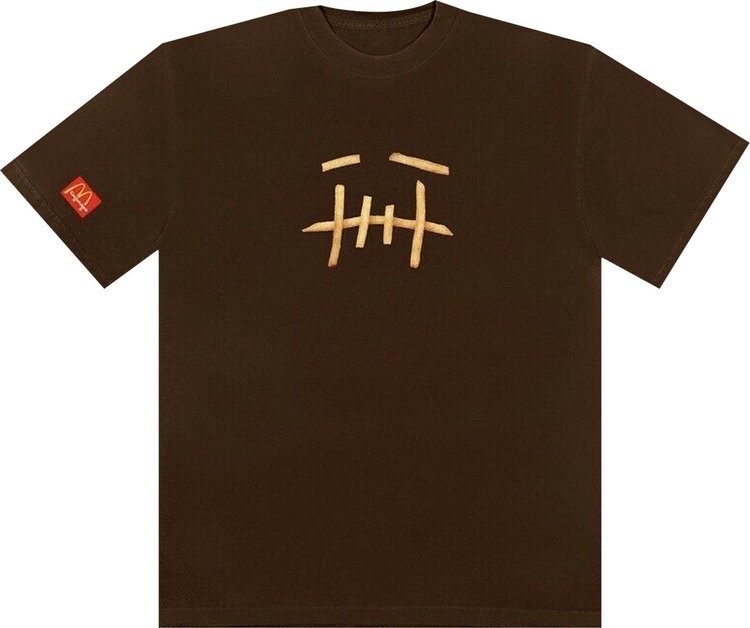 

Футболка Cactus Jack by Travis Scott x McDonald's Fry T-Shirt II 'Brown', коричневый