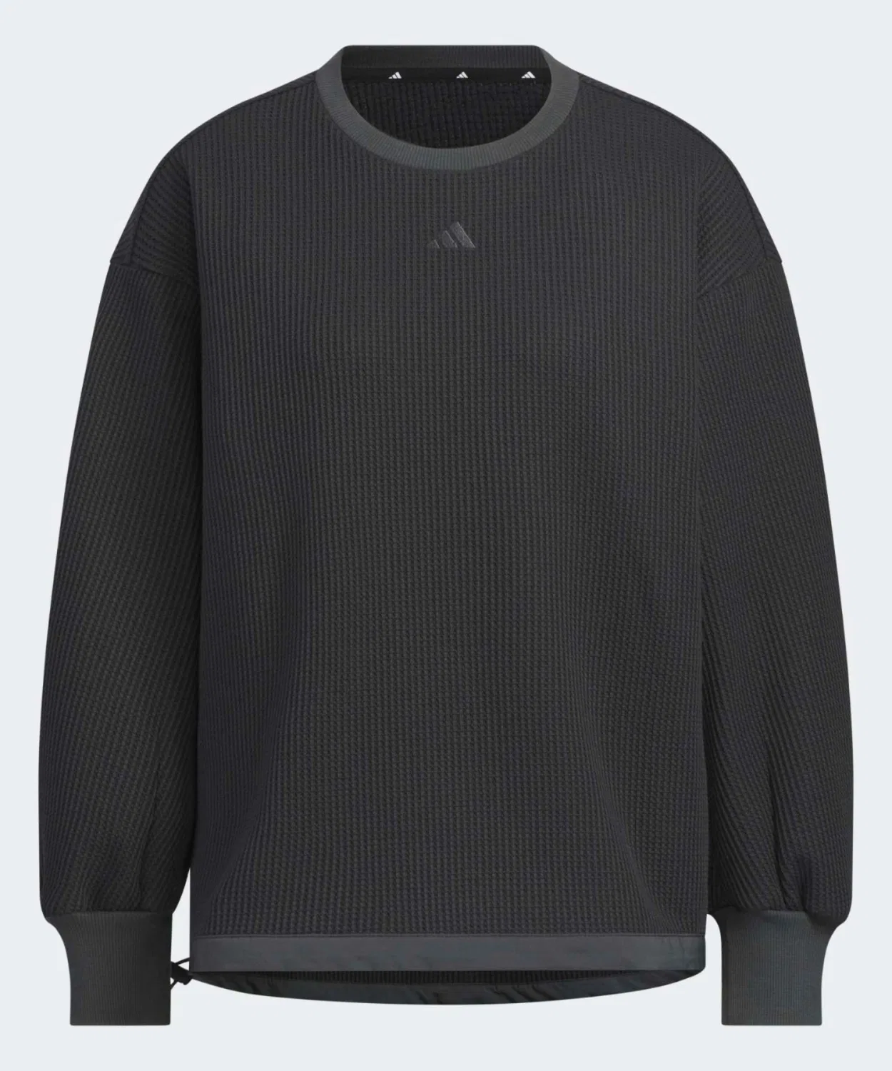 Женская футерная футболка с длинным рукавом свободного кроя, модель Lax Flow All Days Adidas, Black — фото 4