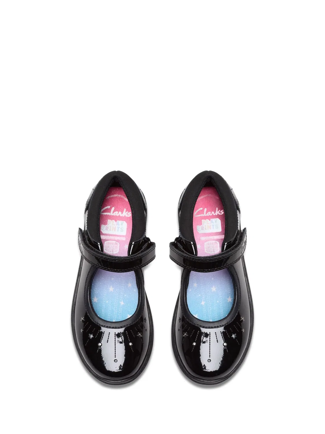 Туфли Clarks Relda Wish Мэри Джейн, лакированные, черный — фото 2