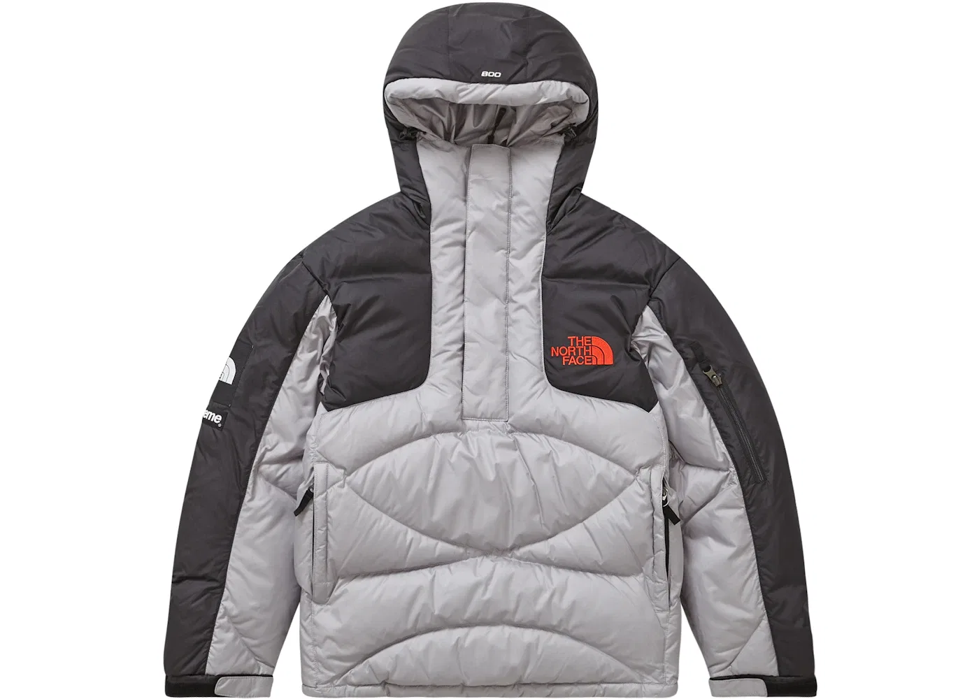 Мужская куртка-пуловер с наполнителем 800-Fill Half Zip Hooded Pullover Supreme, Grey