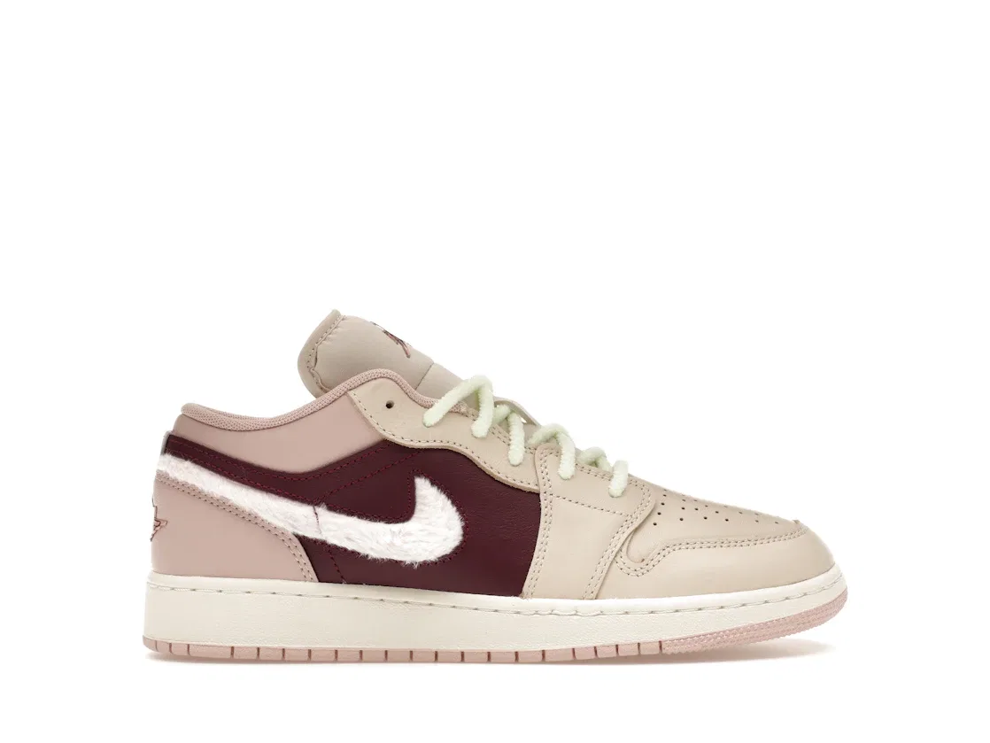 Детские кроссовки Lifestyle Jordan 1 Low SE Jordan, Legend Light Brown/Pink Oxford/Bordeaux/Pink Foam