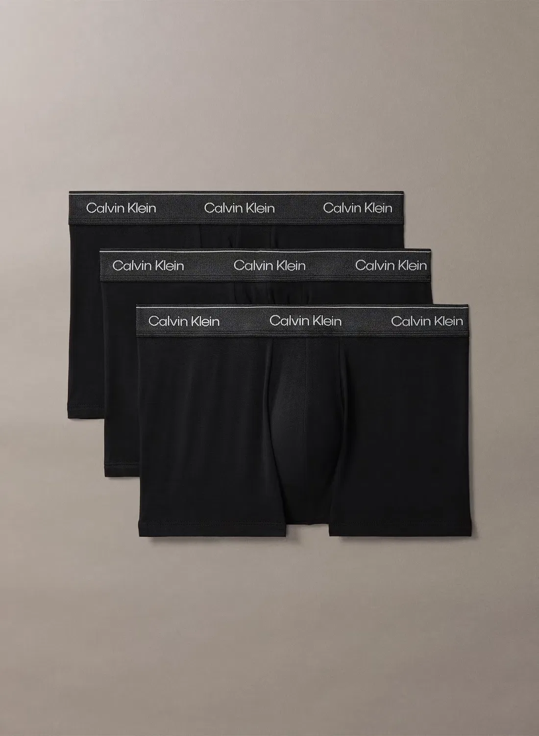 Трусы-боксеры хлопковые комплект 3 шт Calvin Klein, черный