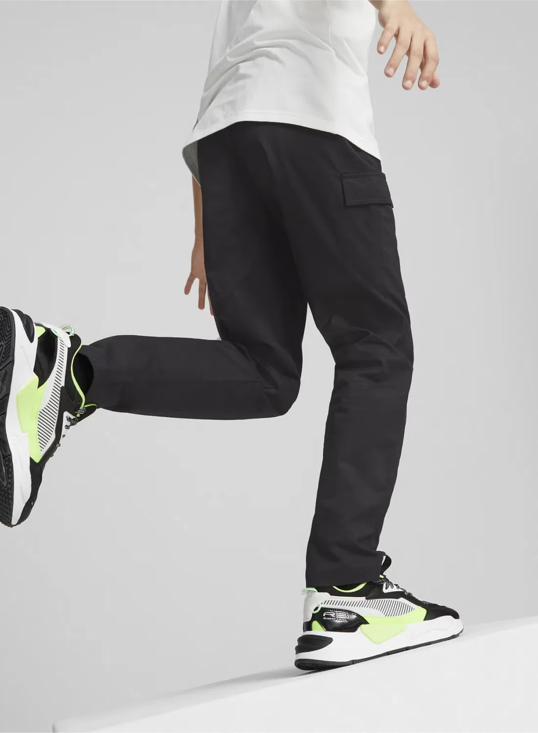 Штаны карго на шнурке Classics Puma, черный — фото 4