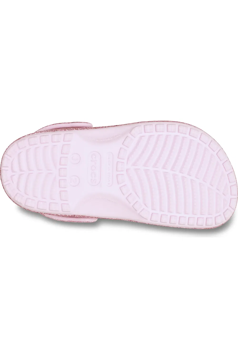 Детские сабо блестящие на толстой подошве Classic Chunky Glitter CROCS, Pink Milk — фото 4