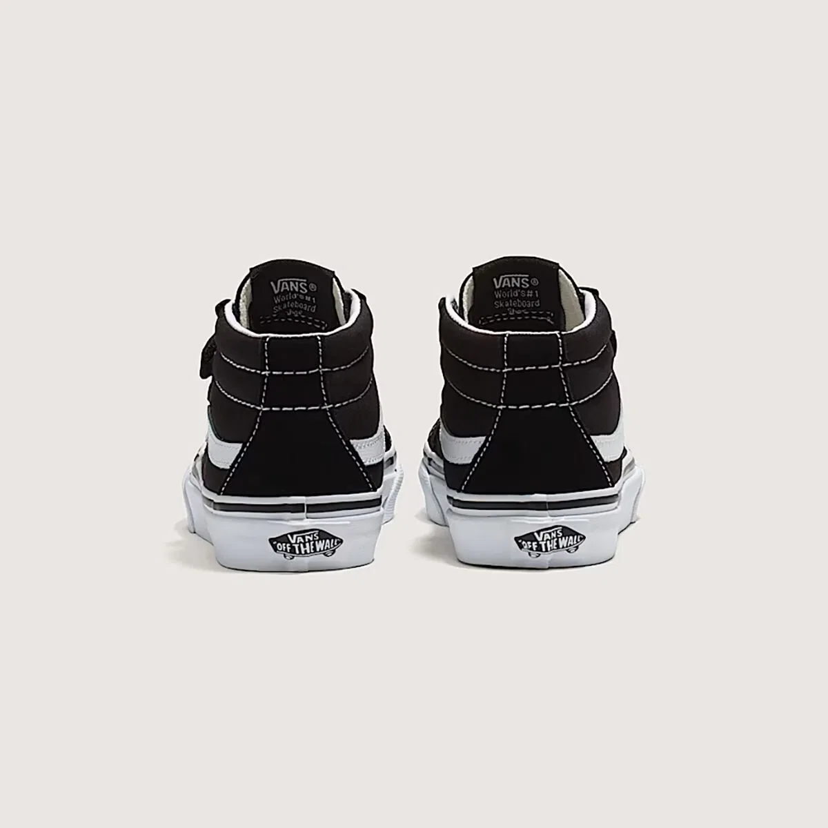 Детские кроссовки для мальчиков с поддержкой щиколотки Sk8-Mid Reissue V Vans, Black/True White — фото 2