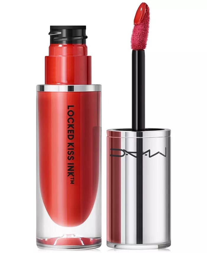 

Чернильная губная помада Locked Kiss Mac, цвет Vicious (Reddish Orange)